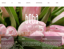 Tablet Screenshot of beba.ch